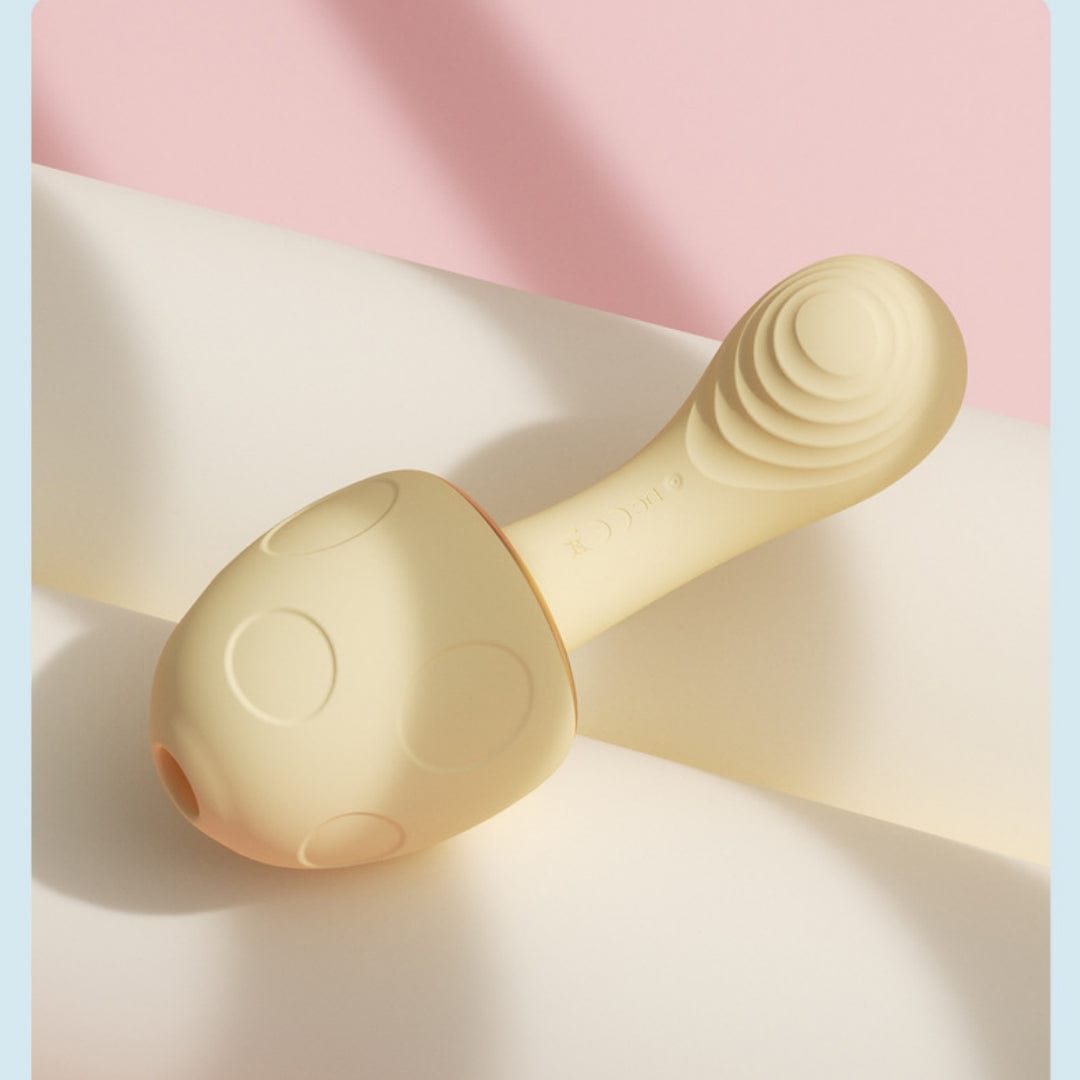 Mushroom - shaped Sonic Sucking Heating Clitoral G-spot Vibrator