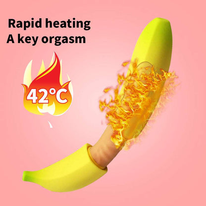 Realistic Banana Shape G-Spot Vibrator – Silicone, 7-Speed Vibration & Heating