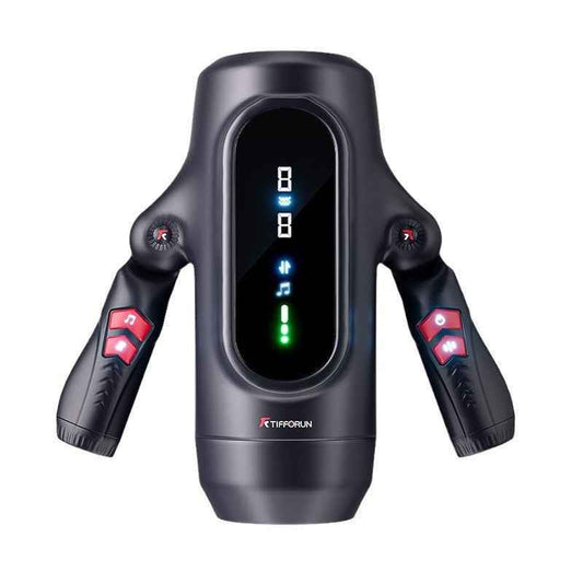 Diamond Smart Handle Auto Masturbator – Heating, Telescopic, Voice Activation, ABS TPE