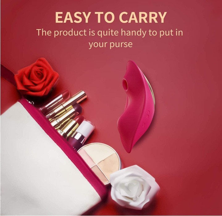 Rose Red APP & Afstandsbediening Draagbaar Slipje – Draagbare Clitoriszuigvibrator