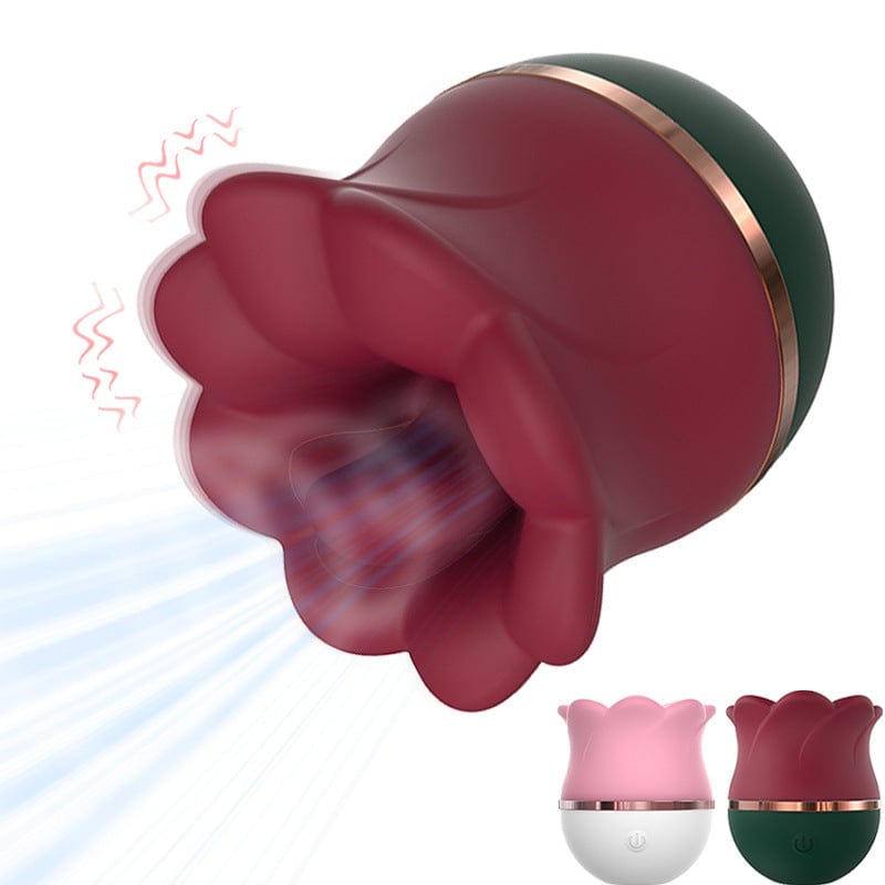 2-in-1 Rose Suction & Licking Vibrator – Quiet, Discreet Pleasure