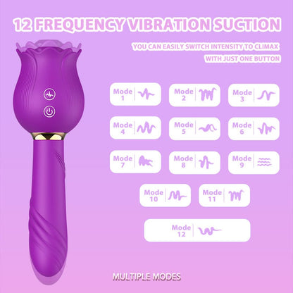 Rose Shaker Sucking Jump Egg – G-spot Vibrator for Women, Waterproof & Discreet Delivery