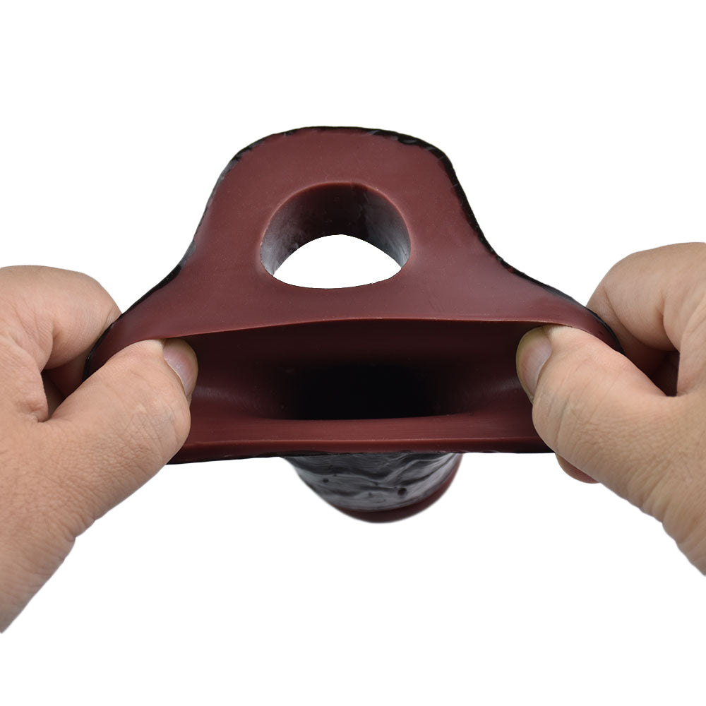 Male simulated penis hollow penis cover bold and lengthened