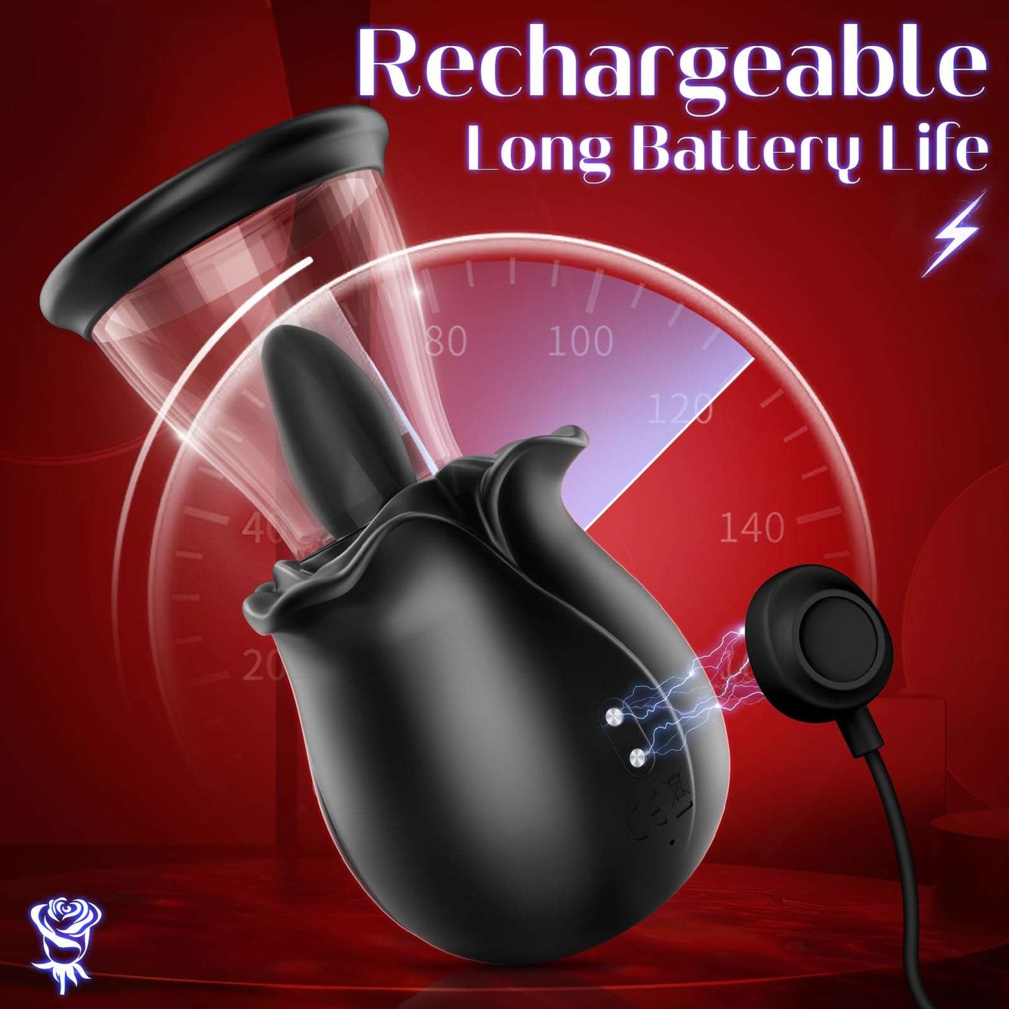 3 in 1 Sucking &Licking Rose Vibrators