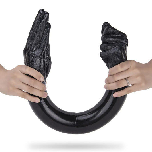 yovix-Black Large Double Sided Fisting Fantasy Dildo – 25.8 Inch