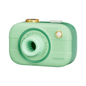 Camera Disguise APP Control Sucking Clitoral Vibrator – Green / White