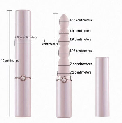 Lipstickvibrator & Analkralen – 10 standen, ≤50dB, Discreet design
