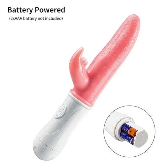battery powered tongue licking vibrator