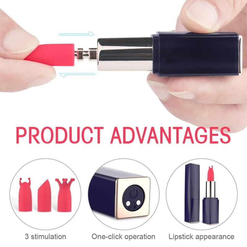 Mini Lipstick Vibrator Secret Bullet Masturbator Nipple Clitoris Stimulator