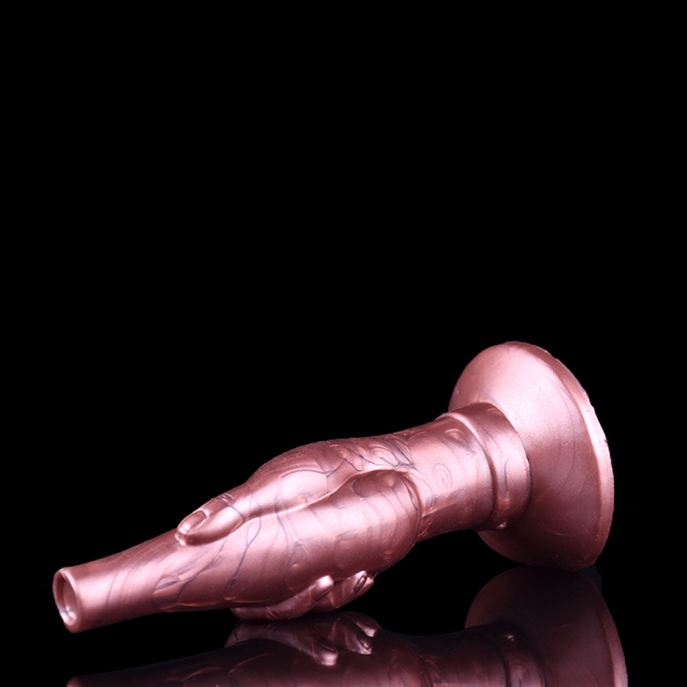 Unisex masturbation vase penis silicone anal plug couple flirting orgasm