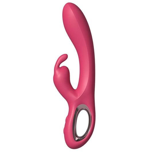 rabbit vibrator ring handle rose red g-spot clitoral dual motor 10 modes