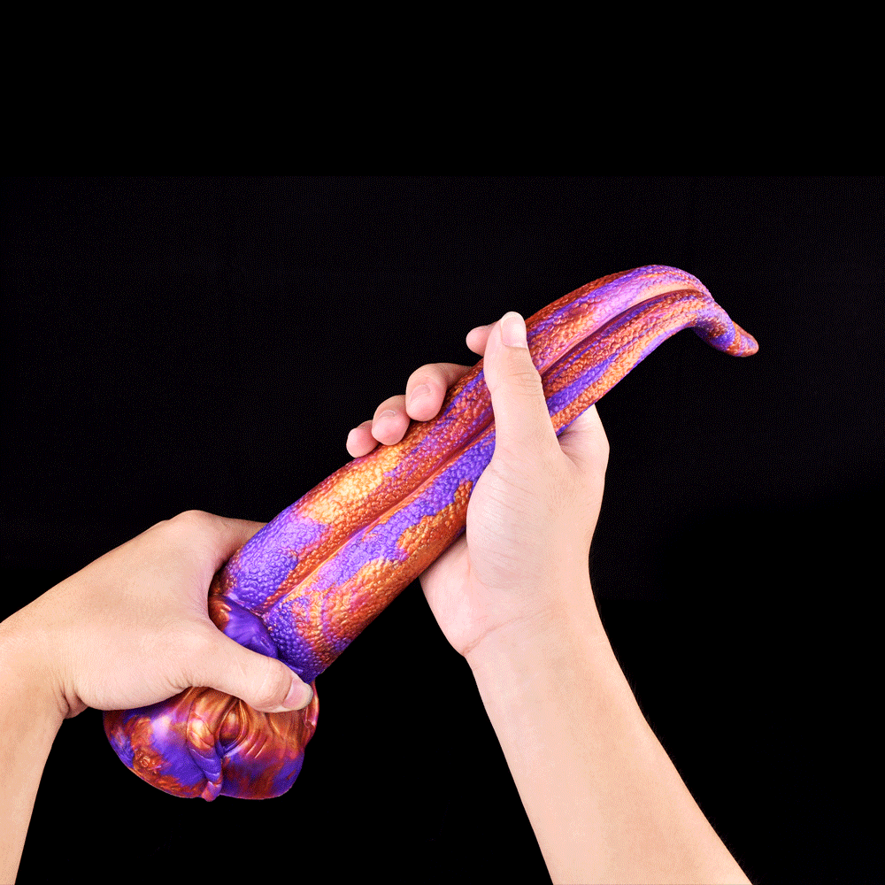 Extra Long Platinum Silicone Simulation Tongue Alien Demon Tongue Licking Masturbation Penis Men and Women Flirting Anal Plug