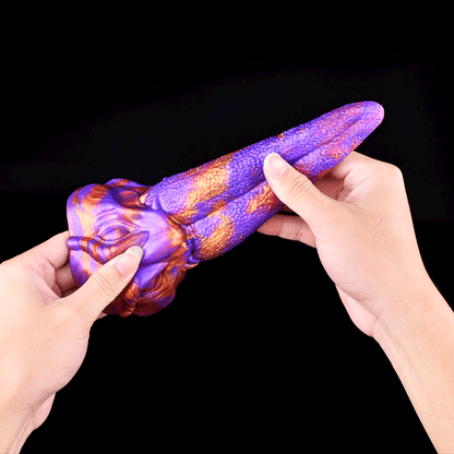Extra Long Platinum Silicone Simulation Tongue Alien Demon Tongue Licking Masturbation Penis Men and Women Flirting Anal Plug