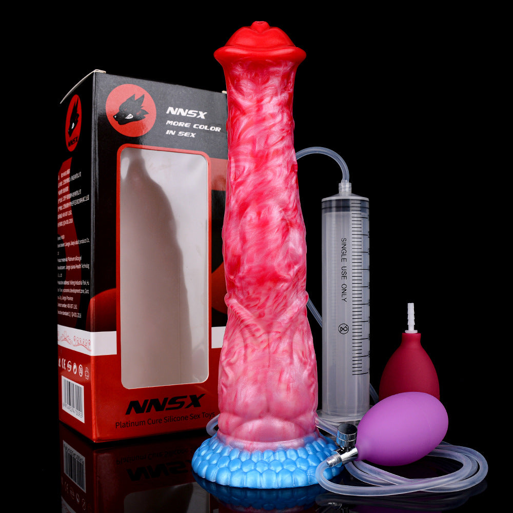 Silicone Dildo with Suction Cup & Lifelike Ejaculation