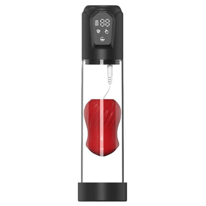 Automatic Suction Vibration Penis Enlargement Pump with Rose Shaped Inner Sleeve