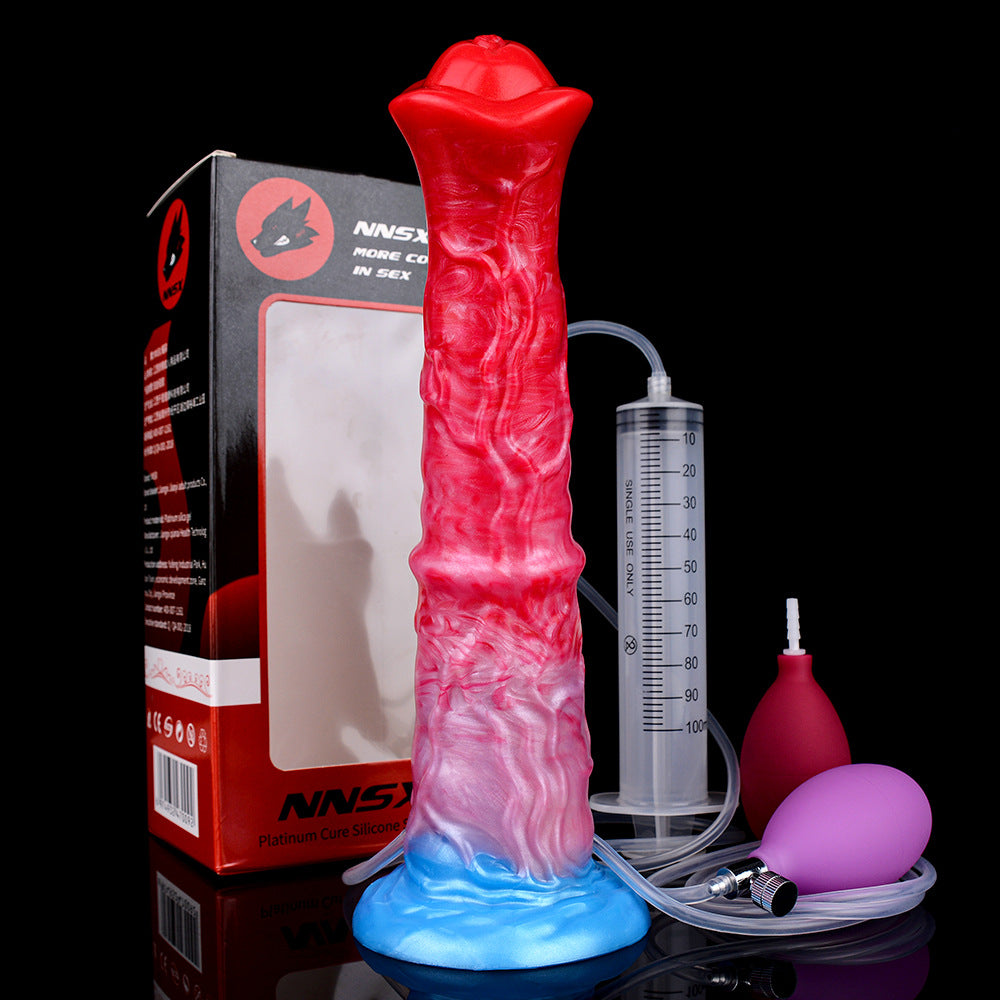 Silicone Dildo with Suction Cup & Lifelike Ejaculation