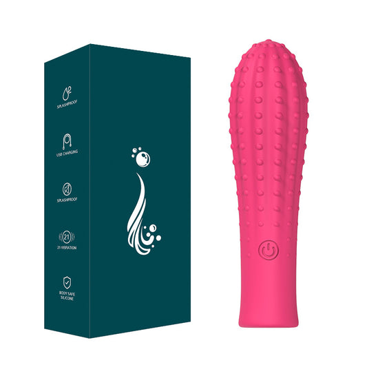 Rose Red Mini Clitoral Vibrator – compact silicone, manual control, body-safe
