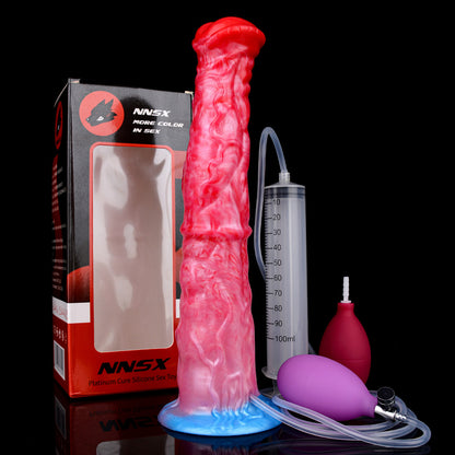 Silicone Dildo with Suction Cup & Lifelike Ejaculation