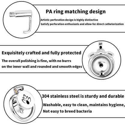 Flat Chastity Cage Chastity Belt