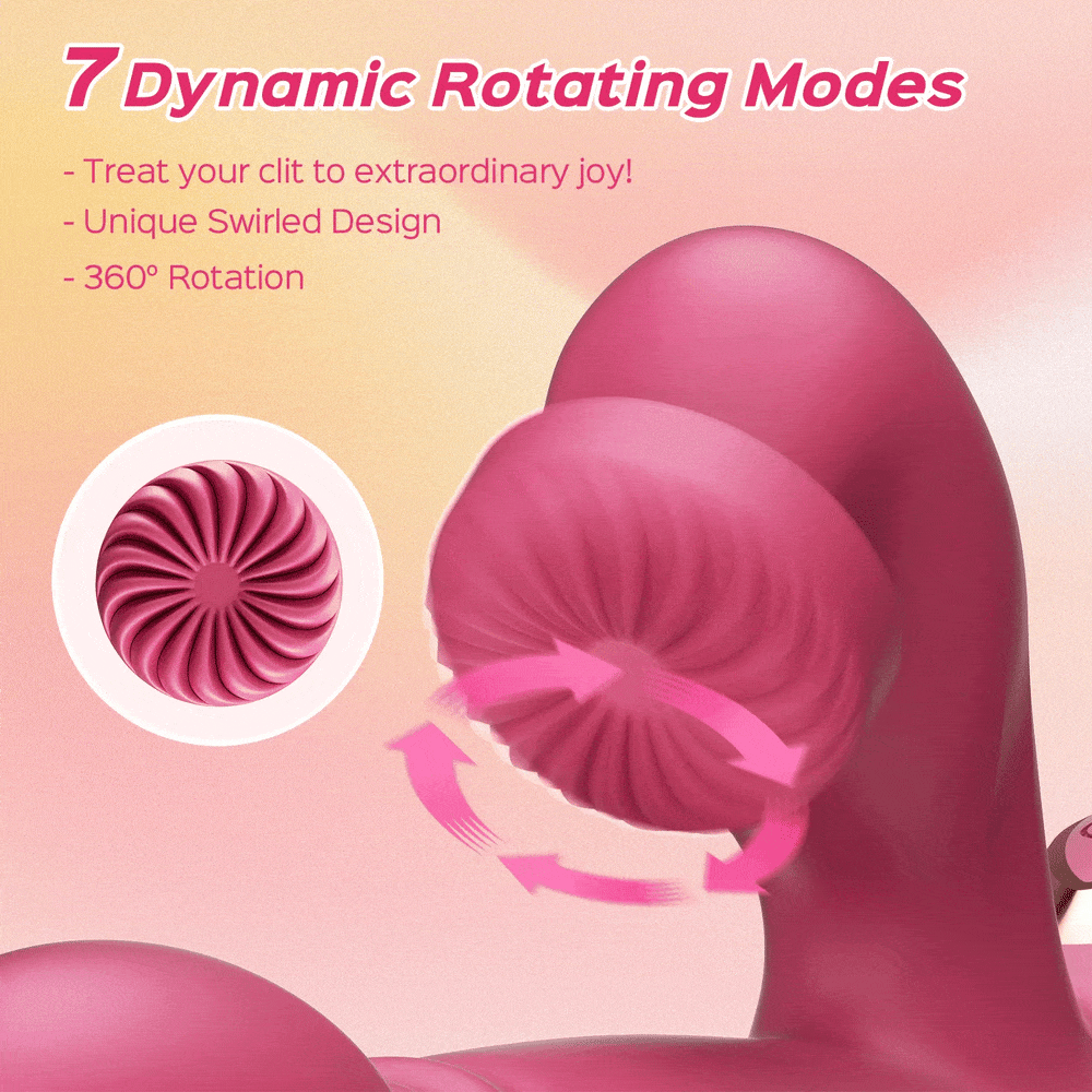 Whirlwind Thrusting G-Spot Rotation Clitoral Vibrator