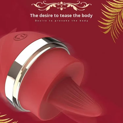 Tong-likkende vibrator – 10 likstanden, clitoris-flick-speeltje