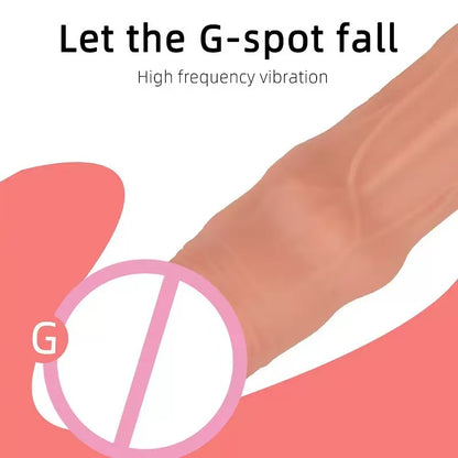 Vibratore realistico con movimento a spinta per punto G – Asta telescopica da 26,4 cm