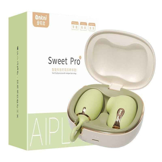 green clitoral suction vibrator with gold side button