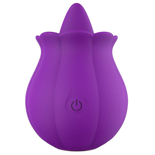 Rose Tongue Licking Vibrator – 10 Modes, Red / Pink / Purple