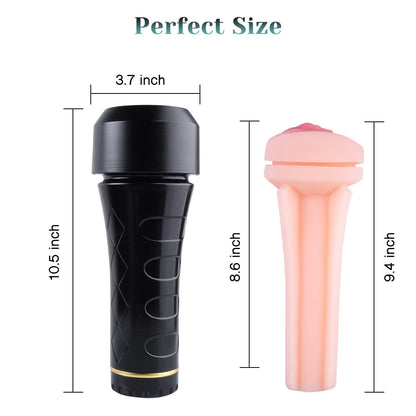 Male Masturbators Cup Realistic Textured Pocket Vagina Pussy