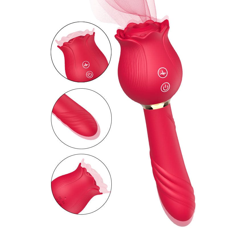 Rose Shaker Sucking Jump Egg – G-spot Vibrator for Women, Waterproof & Discreet Delivery