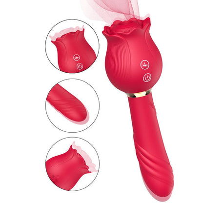 Rose Shaker Sucking Jump Egg – G-spot Vibrator for Women, Waterproof & Discreet Delivery