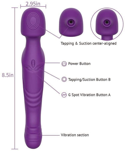 Clitoral Sucking Vibrator G Spot Stimulation 10 Suction Vibration Patterns