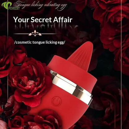 Tong-likkende vibrator – 10 likstanden, clitoris-flick-speeltje