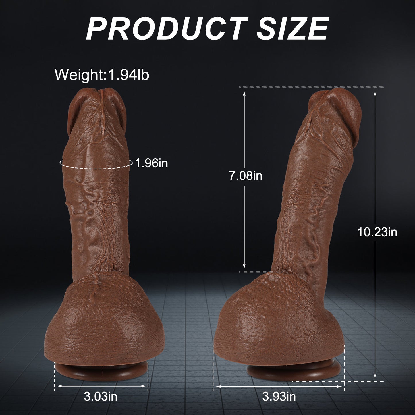 Realistic Silicone Dildo with Strong Suction