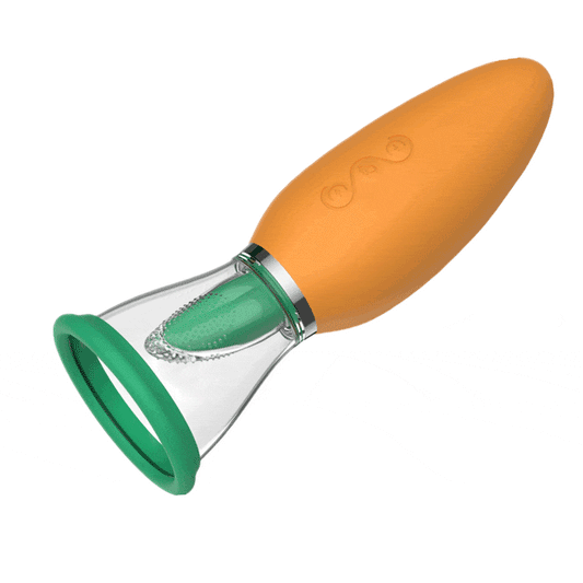 Carrot Vibrator Female Masturbator Heating Sucking Licker