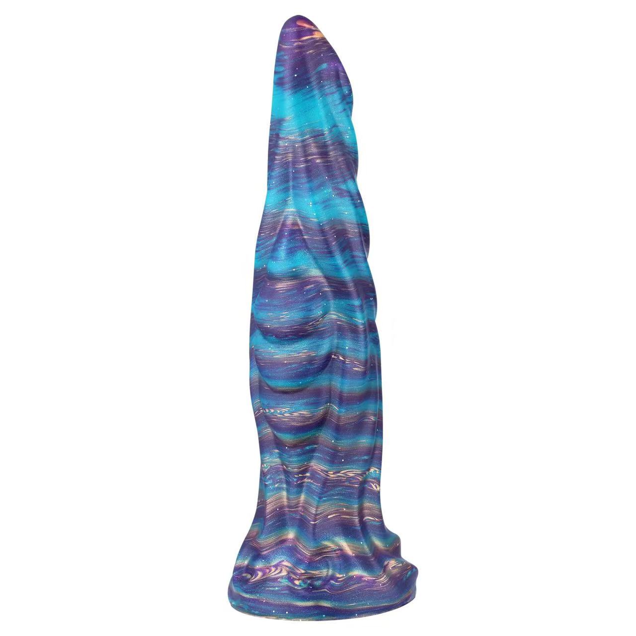 Fantasy Liquid Silicone Colored Suction Cup Anal Plug, Anal Dilation Toy for Men Women BDSM Adult Play