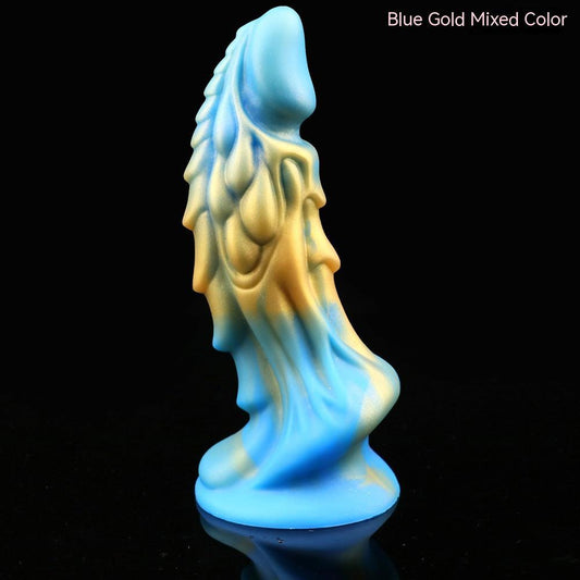 Lin Bear Liquid Silicone Fantasy Dildo – 10 mixed color options, unisex body-safe
