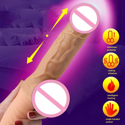 Women Telescopic Cannon King Automatic Vibration Heating Simulation