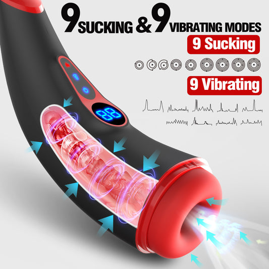 007 Pro Airplane Bottle Male Masturbator – telescopic sucking heating, silicone TPE
