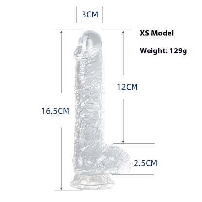 Seven Models Full Series Transparent Female Dildo