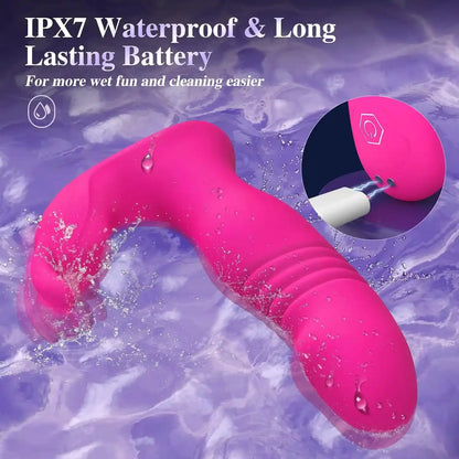 ipx7 waterproof submersible silicone rabbit vibrator with magnetic usb charging port for bath and shower play