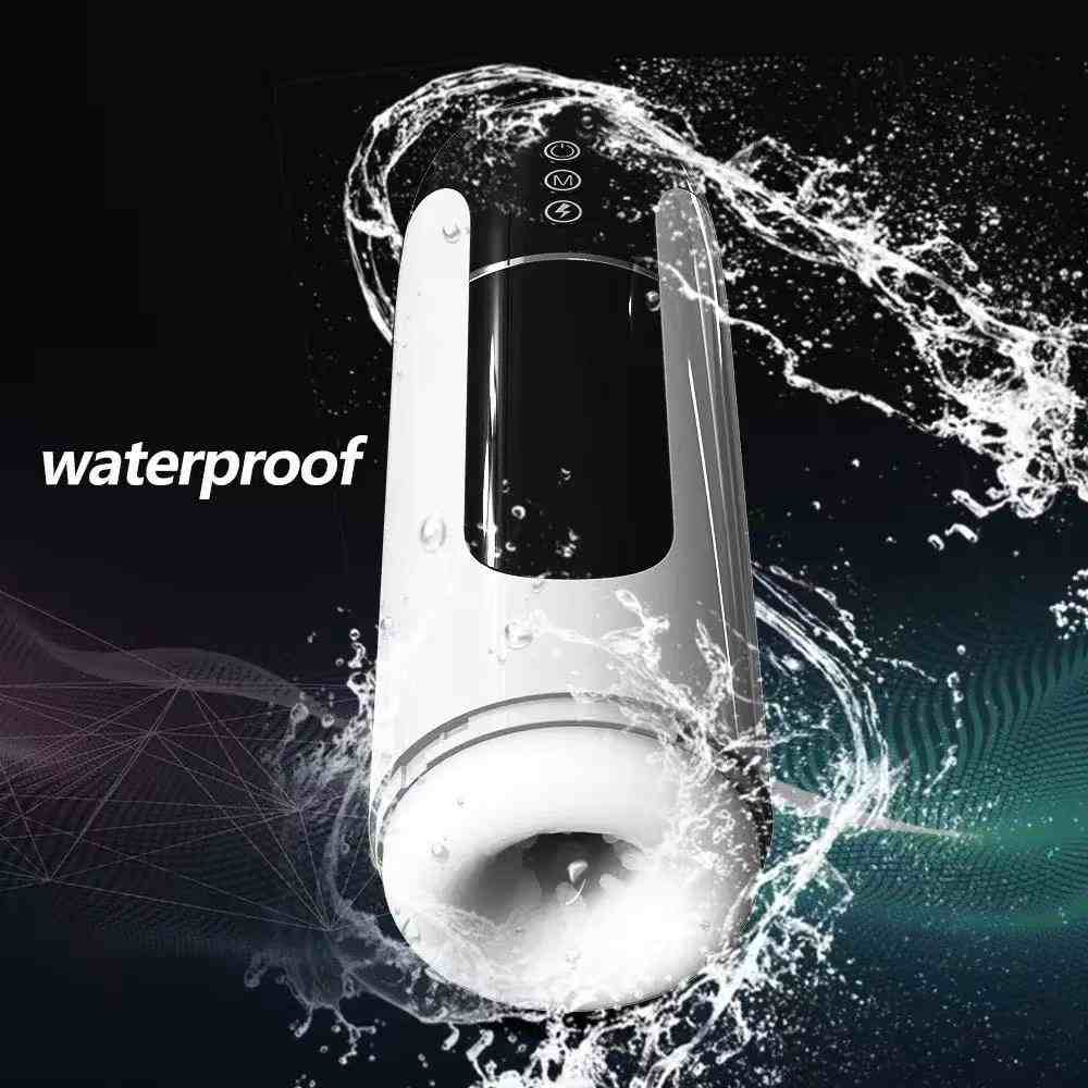 Masturbador Masculino Totalmente Automático – 7+7 Modos, Aquecimento, Som, 1500mAh