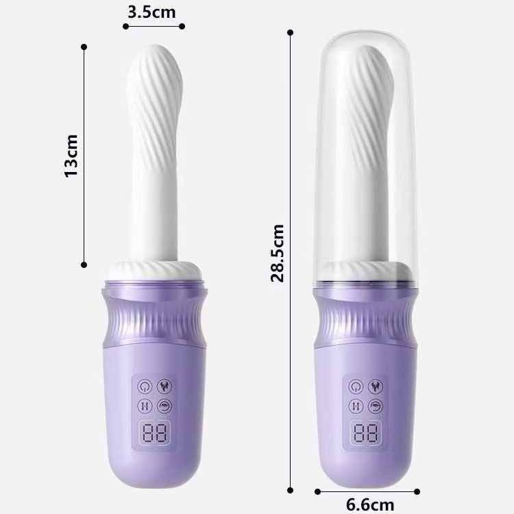 thrusting dildo machine dimensions 13cm insertable length 28.5cm total size with cap