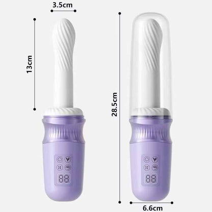 thrusting dildo machine dimensions 13cm insertable length 28.5cm total size with cap