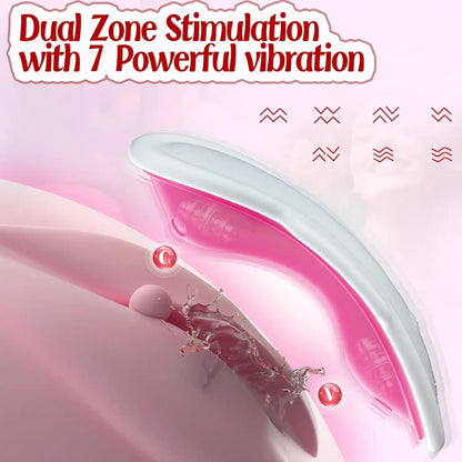 Tragbarer Slip-Vibrator – 2 mm dünn, Doppelmotor, App + Fernbedienung