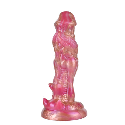 Dildo fantasy a forma di drago con imbracatura – 20,4 cm, in silicone