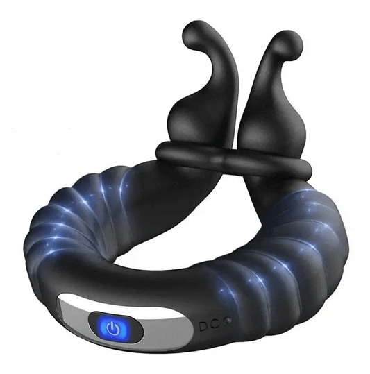 Vibrating Delay Cock Ring – 10 Modes, Couples Toy, Ejaculation Control