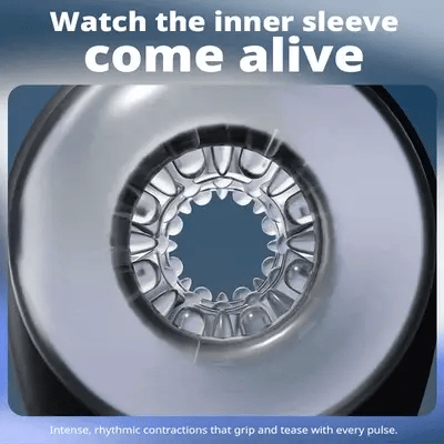 wearable male masturbator inner sleeve thrusting motion 9 modes