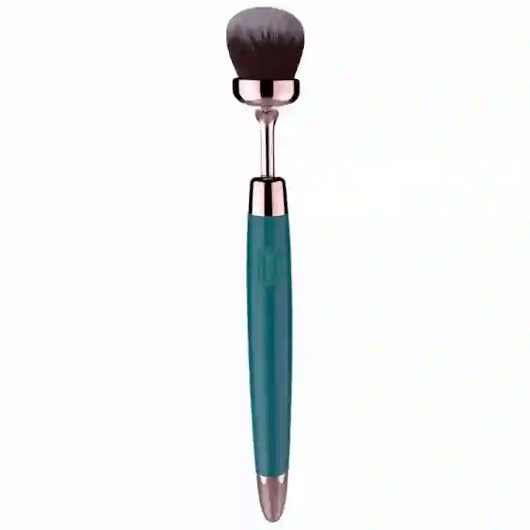makeup brush disguise vibrator demonstrating soft bristle tickling and clitoral vibration