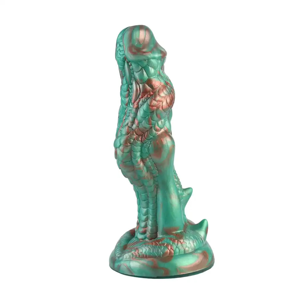Dildo fantasy a forma di drago con imbracatura – 20,4 cm, in silicone